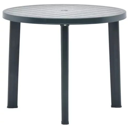 Zöld műanyag kerti asztal 89 cm