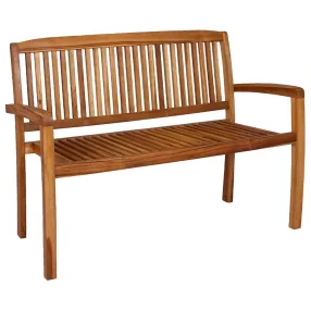 2 személyes tömör tíkfa kerti pad asztallal 120 cm