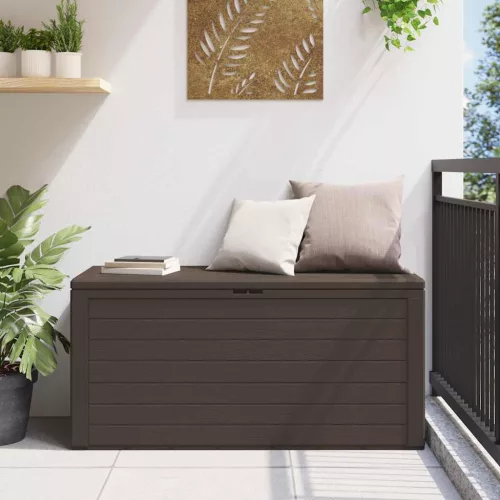 barna kerti tárolóláda 116 x 44 x 55 cm