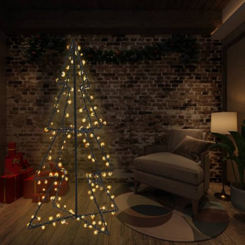 240 LED-es beltéri/kültéri kúp alakú karácsonyfa 115 x 150 cm