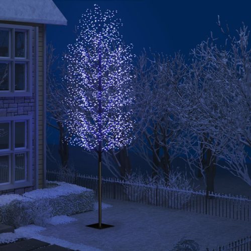 Cseresznyevirágos karácsonyfa 2000 db kék LED-del 500 cm