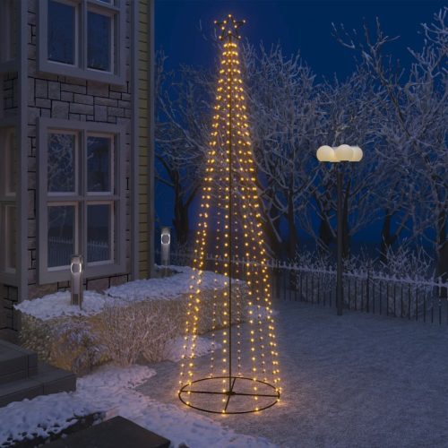 kúp alakú karácsonyfa 400 meleg fehér LED-del 100 x 360 cm