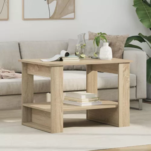 vidaXL Dohányzóasztal Sonoma tölgy 72 x 50 x 50 cm Faanyag