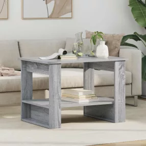   vidaXL Dohányzóasztal Szürke Sonoma 72 x 50 x 50 cm Faanyag