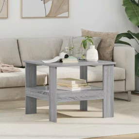   vidaXL Dohányzóasztal Szürke Sonoma 57 x 55 x 45 cm Faanyag