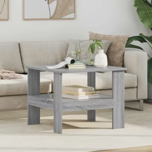 vidaXL Dohányzóasztal Szürke Sonoma 57 x 55 x 45 cm Faanyag