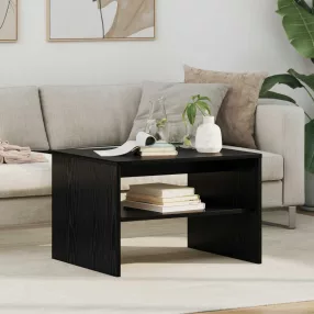   vidaXL Dohányzóasztal Fekete tölgy 60 x 50 x 40 cm Faanyag