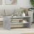 vidaXL Dohányzóasztal Beton Szürke 80 x 50 x 40 cm Faanyag