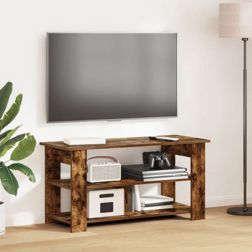vidaXL TV állvány Füstölt tölgy 100 x 40 x 50 cm