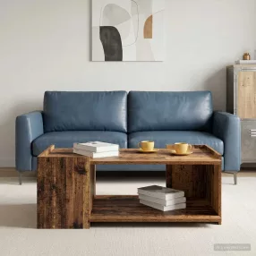 vidaXL Dohányzóasztal Antik Fa 90 x 50 x 33 cm Szerelt Fa