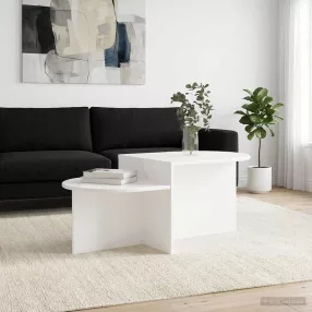 vidaXL Dohányzóasztal Fehér 100 x 50 x 40 cm Szerelt Fa