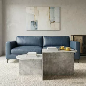   vidaXL Dohányzóasztal Betonszürke 100 x 50 x 40 cm Szerelt Fa