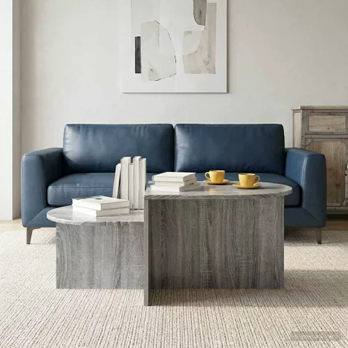 vidaXL Dohányzóasztal Szürke Sonoma 100 x 50 x 40 cm Szerelt Fa
