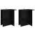 vidaXL Dohányzóasztal 2 pcs Fekete Tölgy 40 x 30 x 49 cm Szerelt Fa