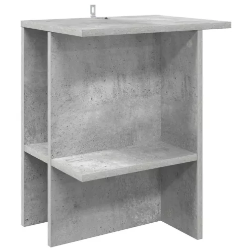 vidaXL Dohányzóasztal Betonszürke 40 x 30 x 49 cm Szerelt Fa