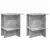 vidaXL Dohányzóasztal 2 pcs Betonszürke 40 x 30 x 49 cm Szerelt Fa