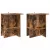 vidaXL Dohányzóasztal 2 pcs Füstös Tölgy 40 x 30 x 49 cm Szerelt Fa