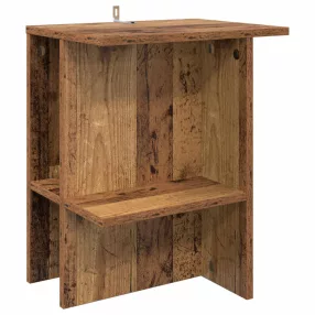 vidaXL Dohányzóasztal Antik Fa 40 x 30 x 49 cm Szerelt Fa