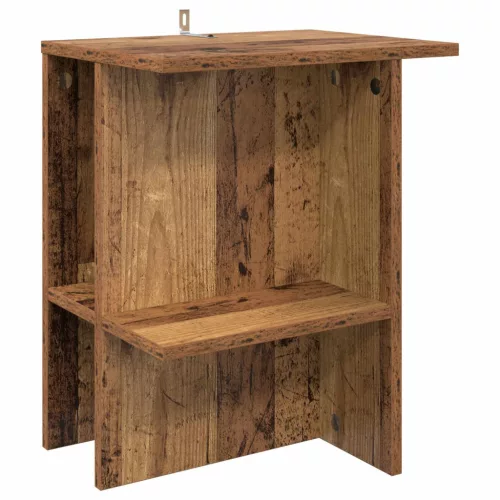 vidaXL Dohányzóasztal Antik Fa 40 x 30 x 49 cm Szerelt Fa