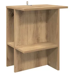   vidaXL Dohányzóasztal Kézműves Tölgy 40 x 30 x 49 cm Szerelt Fa
