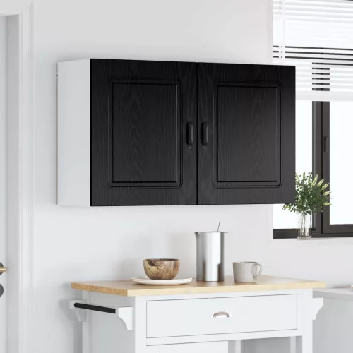 vidaXL Mosogatógép panel Kalmar 2 pcs Fekete tölgy 50 x 31 x 60 cm