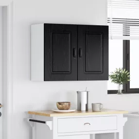   vidaXL Mosogatógép panel Kalmar Fekete tölgy 80 x 31 x 60 cm Faanyag