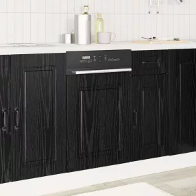   vidaXL Mosogatógép panel Kalmar Fekete tölgy 45 x 1,5 x 57 cm Faanyag