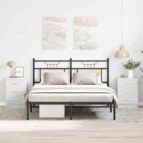 2 db fehér szerelt fa éjjeliszekrény 38 x 35 x 56 cm