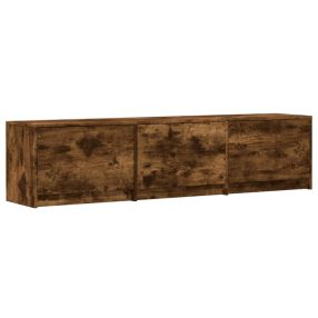   vidaXL TV szekrény leddel Füstölt tölgy 165 x 34 x 40 cm Faanyag