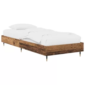 vidaXL Ágykeret Antik Fa 80 x 200 cm Szerelt Fa