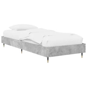 vidaXL Ágykeret Betonszürke 80 x 200 cm Szerelt Fa