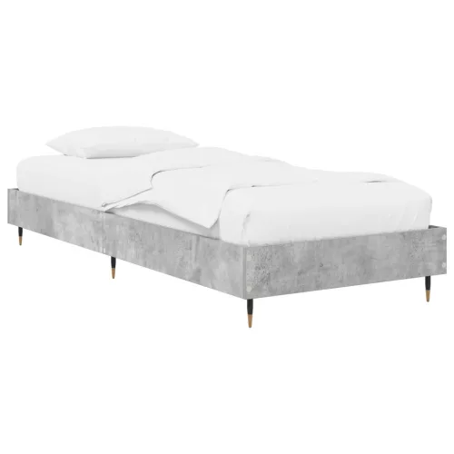 vidaXL Ágykeret Betonszürke 80 x 200 cm Szerelt Fa