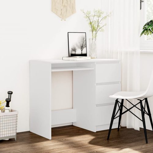 fehér forgácslap íróasztal 90 x 45 x 76 cm