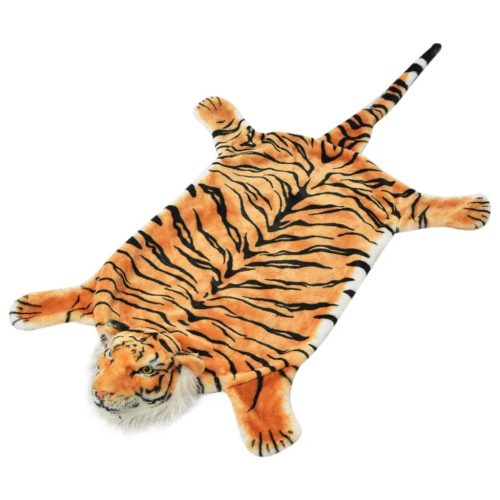 barna plüss tigris szőnyeg 144 cm