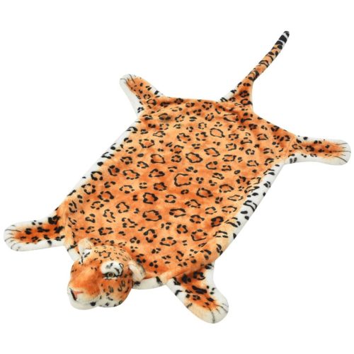 barna plüss leopárd szőnyeg 139 cm