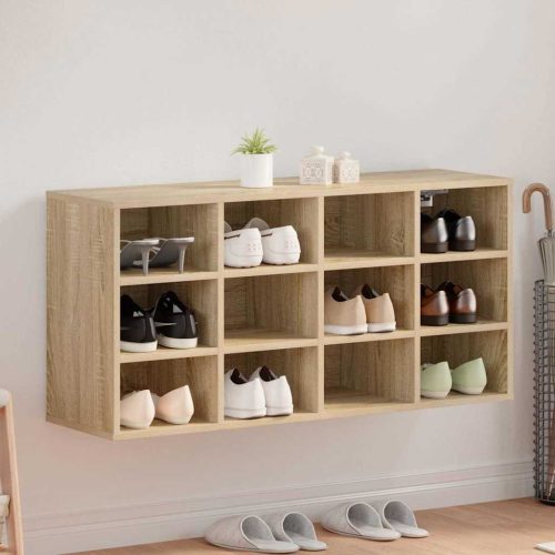 Cipősszekrény polcokkal sonoma tölgy 103 x 30 x 51 cm Faanyag