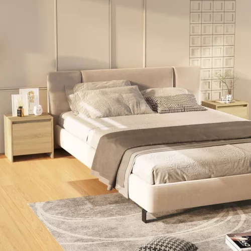 2 db sonoma tölgy éjjeliszekrény 45x34x44,5 cm