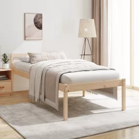 Small Single tömör fenyőfa ágy időseknek 75 x 190 cm