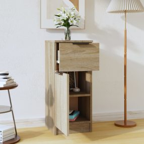   vidaXL sonoma tölgy színű szerelt fa tálalószekrény 30 x 30 x 70 cm