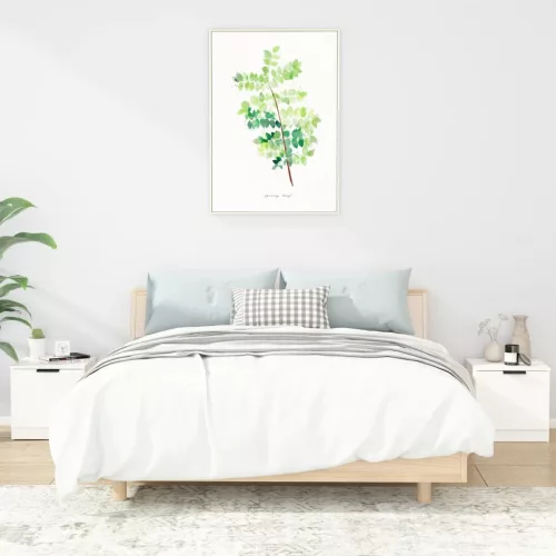 2 db fehér éjjeliszekrény 40 x 39 x 40 cm