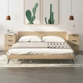 2 db sonoma-tölgy színű éjjeliszekrény 40 x 36 x 65 cm