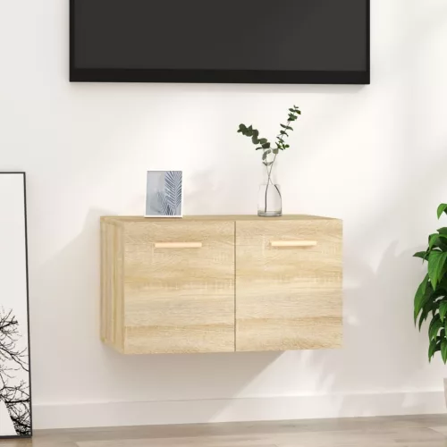 vidaXL sonoma tölgy színű szerelt fa faliszekrény 60 x 36,5 x 35 cm