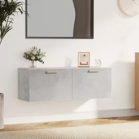   vidaXL betonszürke szerelt fa faliszekrény 100 x 36,5 x 35 cm