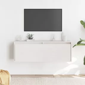 fehér tömör fenyőfa faliszekrény 100 x 30 x 35 cm