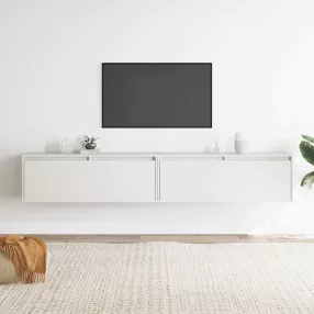   2 darab fehér tömör fenyőfa faliszekrény 100 x 30 x 35 cm