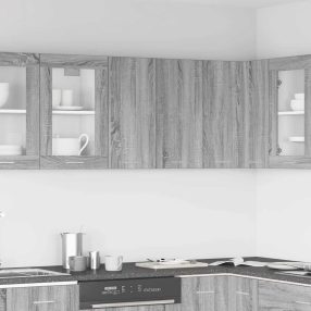   “Lyon” szürke sonoma színű szerelt fa függőszekrény