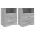 2 db szürke sonoma színű éjjeliszekrény 50x32x60 cm
