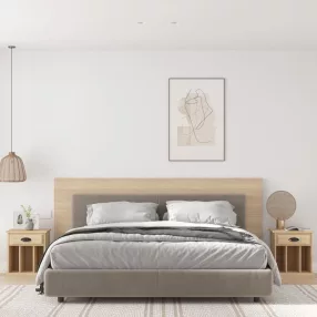 2 db sonoma tölgy éjjeliszekrény 43x36x50 cm