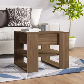   vidaXL sonoma tölgy színű szerelt fa dohányzóasztal 55,5 x 55 x 45 cm