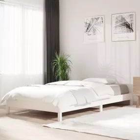 fehér tömör fenyőfa egymásra rakható ágy 100 x 200 cm